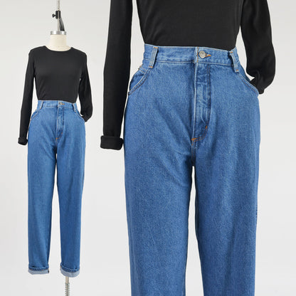 Vintage 90s Bonjour High Waisted Tapered Leg Mom Jeans size M