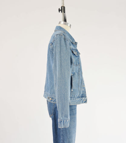 Vintage 90s Denim Guess Short Fitted Jean Trucker Jacket size XS S