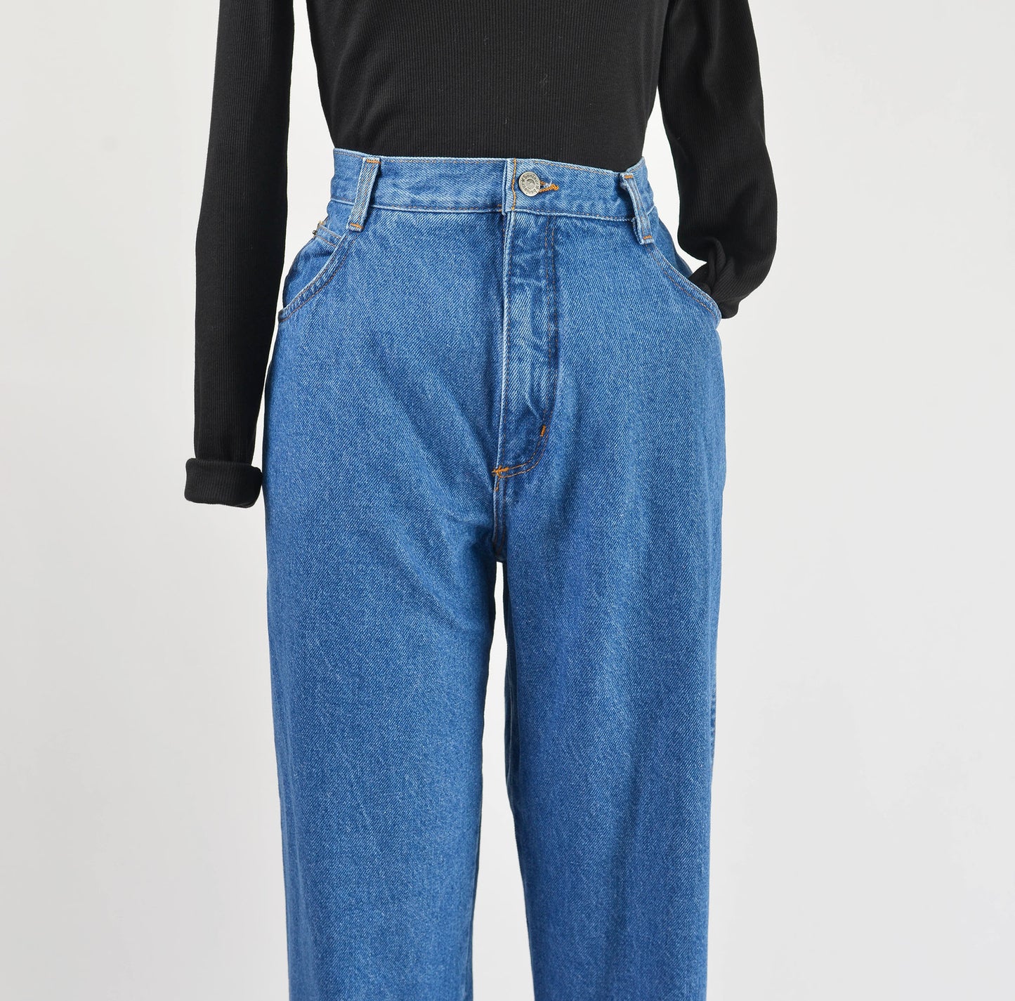 Vintage 90s Bonjour High Waisted Tapered Leg Mom Jeans size M