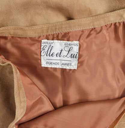 Elle et Lui designer label inside of skirt. 